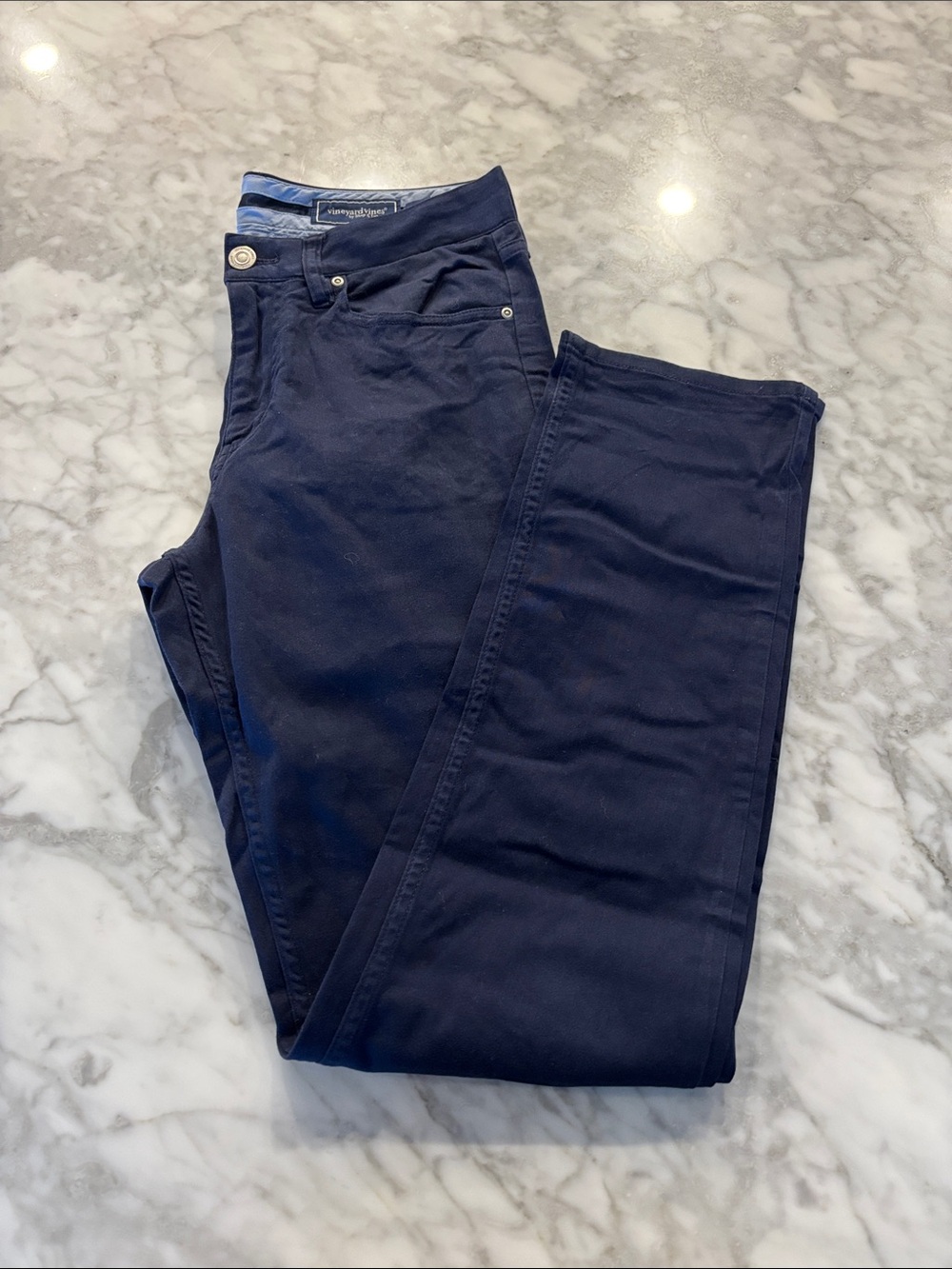 Vineyard Vines “leeward Luxe” 5 pocket pants, navy blue, 30x32